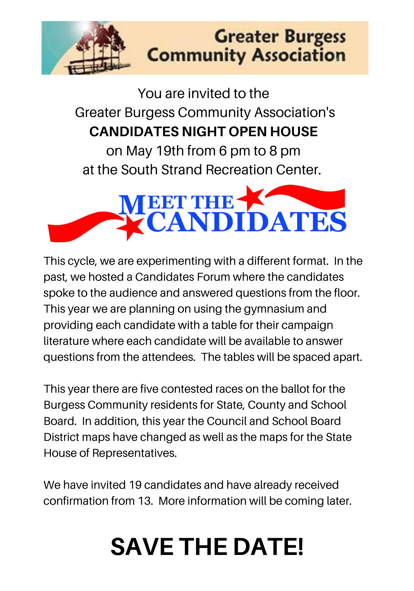 CANDIDATES NIGHT OPEN HOUSE